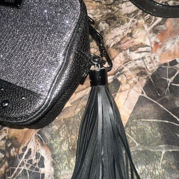 Victorias secret black sequin crossbody - Picture 2 of 4